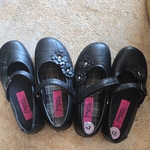 2 Pairs Girls Rachel Shoes – Size 12 – Worn Once